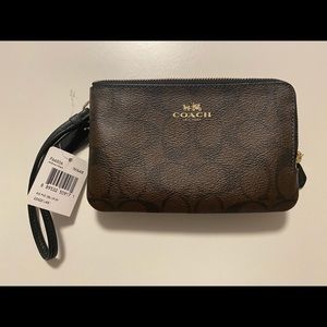 Coach signature wristlet - new with tags